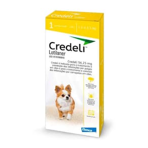 Credeli Antipulgas e Carrapatos Cães 1,3 a 2,5kg 1 Comprimido