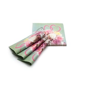 Guardanapo Papel Decorado Vizapi Alianças 33X33Cm C/ 20 Folha Dupla Multicolorido