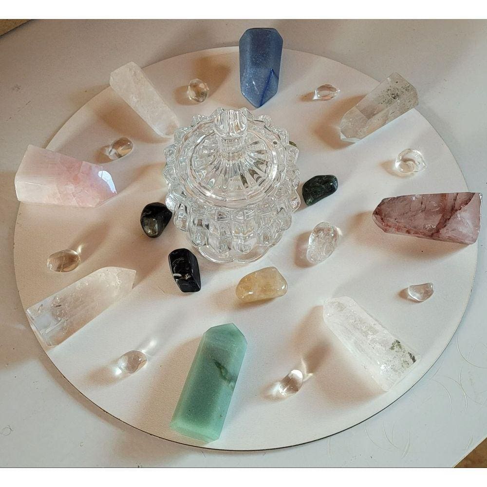 Kit de Minerais para Mesa Quântica do Raio Rubi Dourado