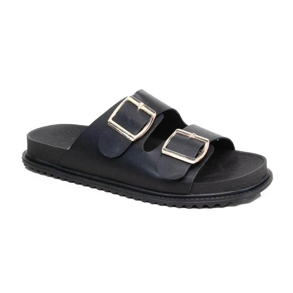 Sandália Papete Feminina BK05 Conforto e Elegância Preta 2653