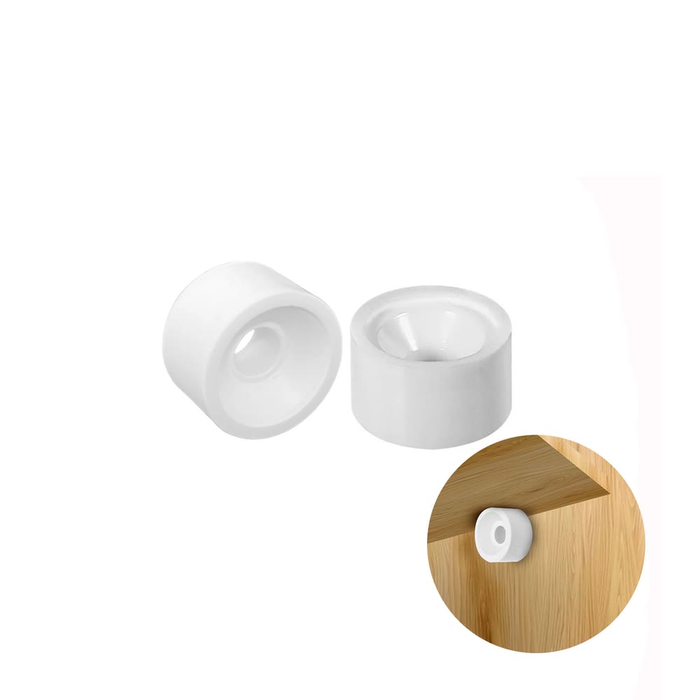 Suporte Redondo Para Prateleiras 9,5 X 15 Mm Branco 500 Un - Mark