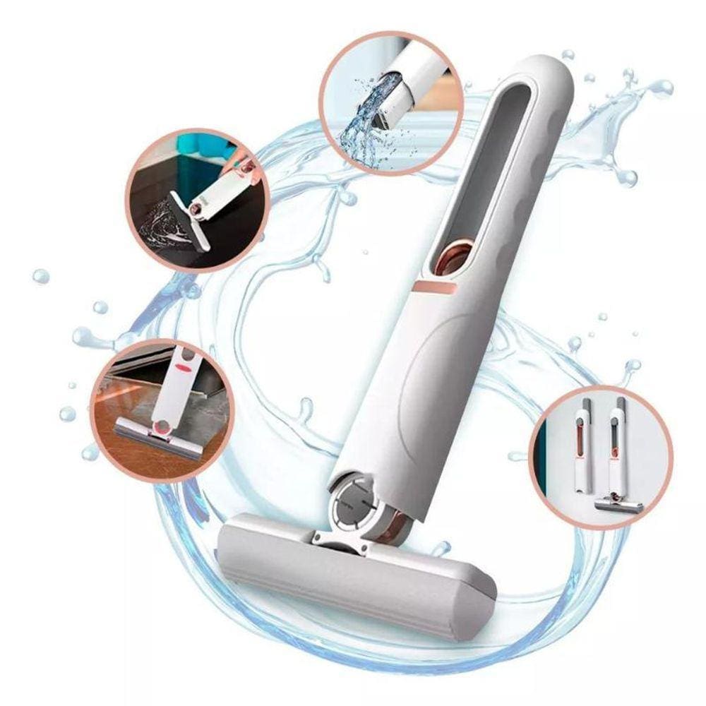 Novo Mini Esfregão Absorvente Mop Portátil Auto-Squeeze Mop