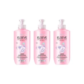 Creme Para Pentear Elseve 200Ml Glycolic Gloss - Kit C/3Un