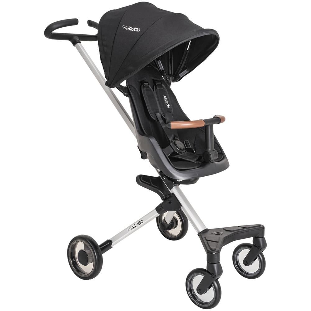 Carrinho de Bebe Kiddo para Passeio Compacto Spider Preto