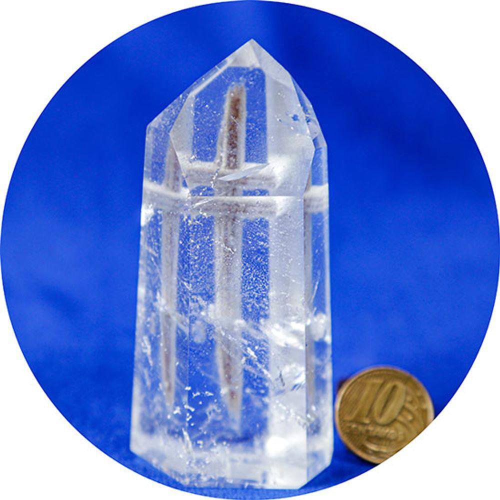 Ponta Cristal Extra Cruz Lapidado Sextavado Tipo A 84mm 159g