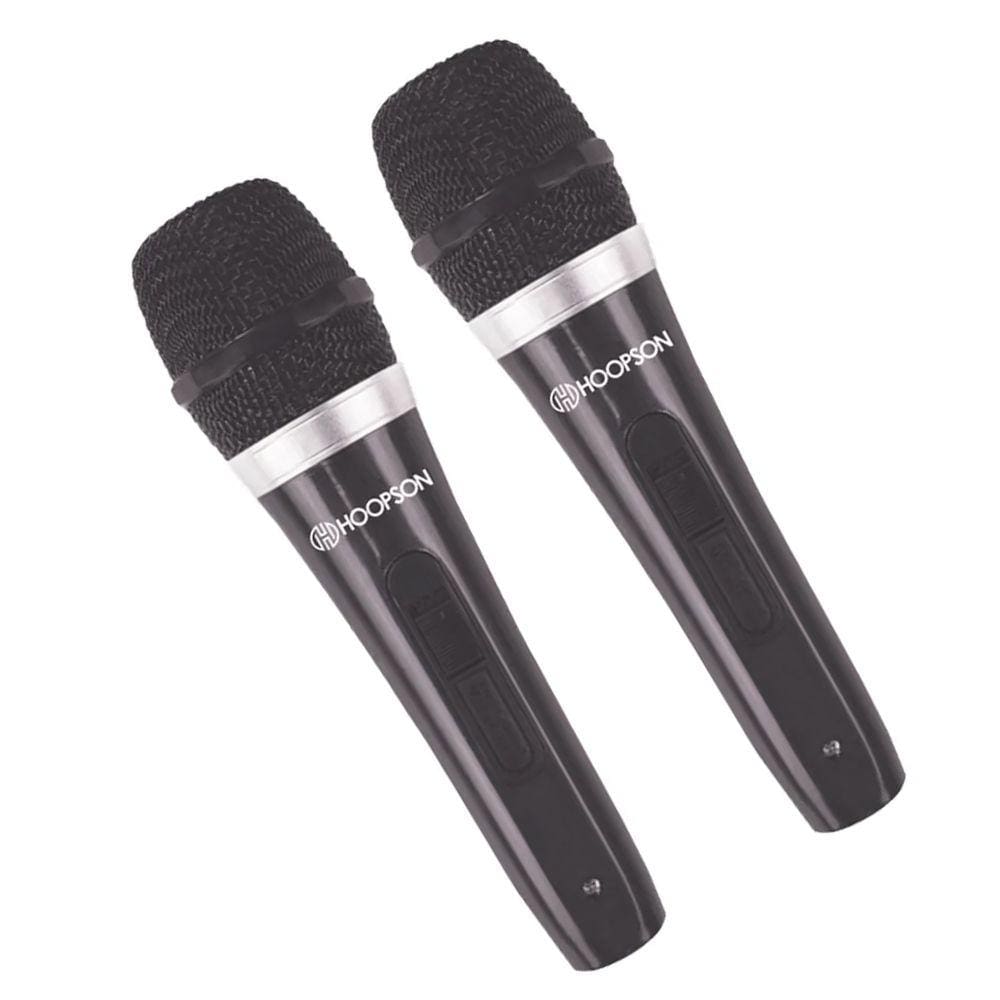 Microfone Profissional com Fio Hoopson Plug P10 - MIC-003 Duplo