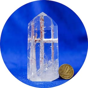 Ponta Cristal Extra Cruz Lapidado Sextavado Tipo A 84mm 167g