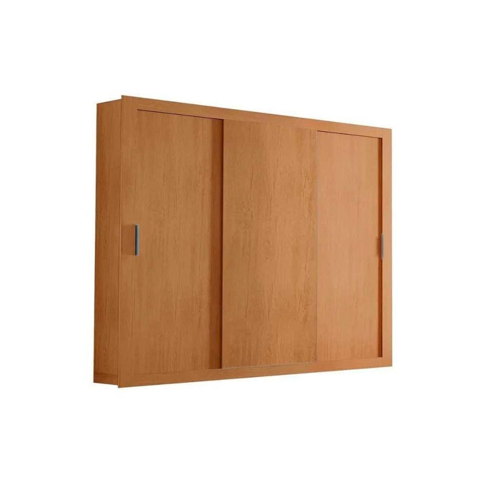 Guarda Roupa Casal 3 Portas de Correr e 4 Gavetas Veneza Naturale - Rufato
