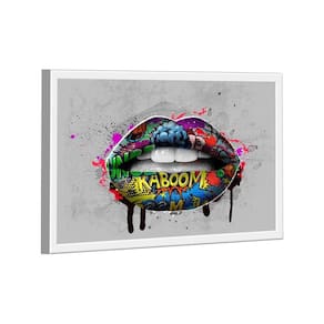 Quadro Boca Grafite -- Br Artes