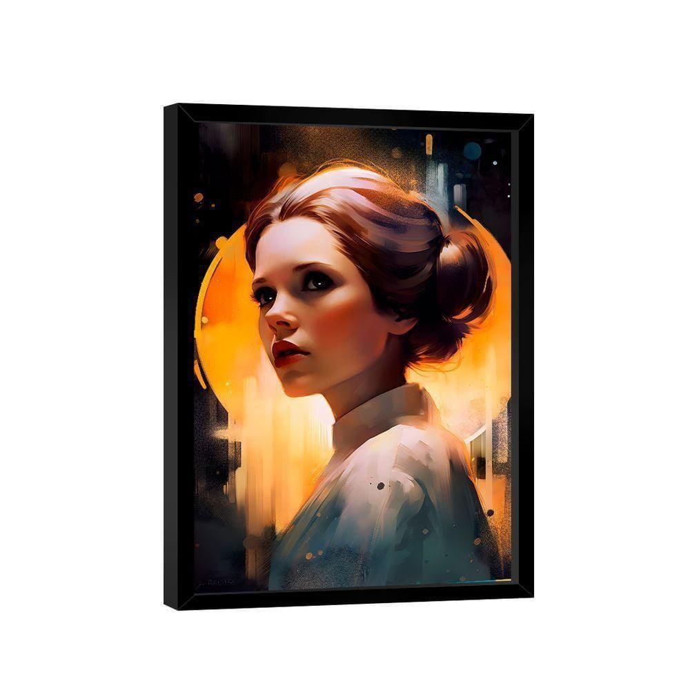Quadro Leia Organa -- Br Artes