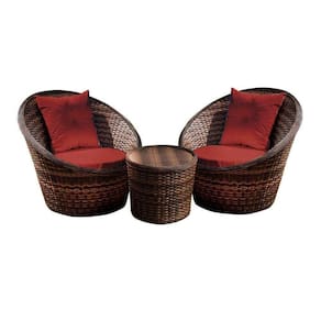 Conjunto De Poltronas Bola 2 Poltronas + 1 Mesa Centro