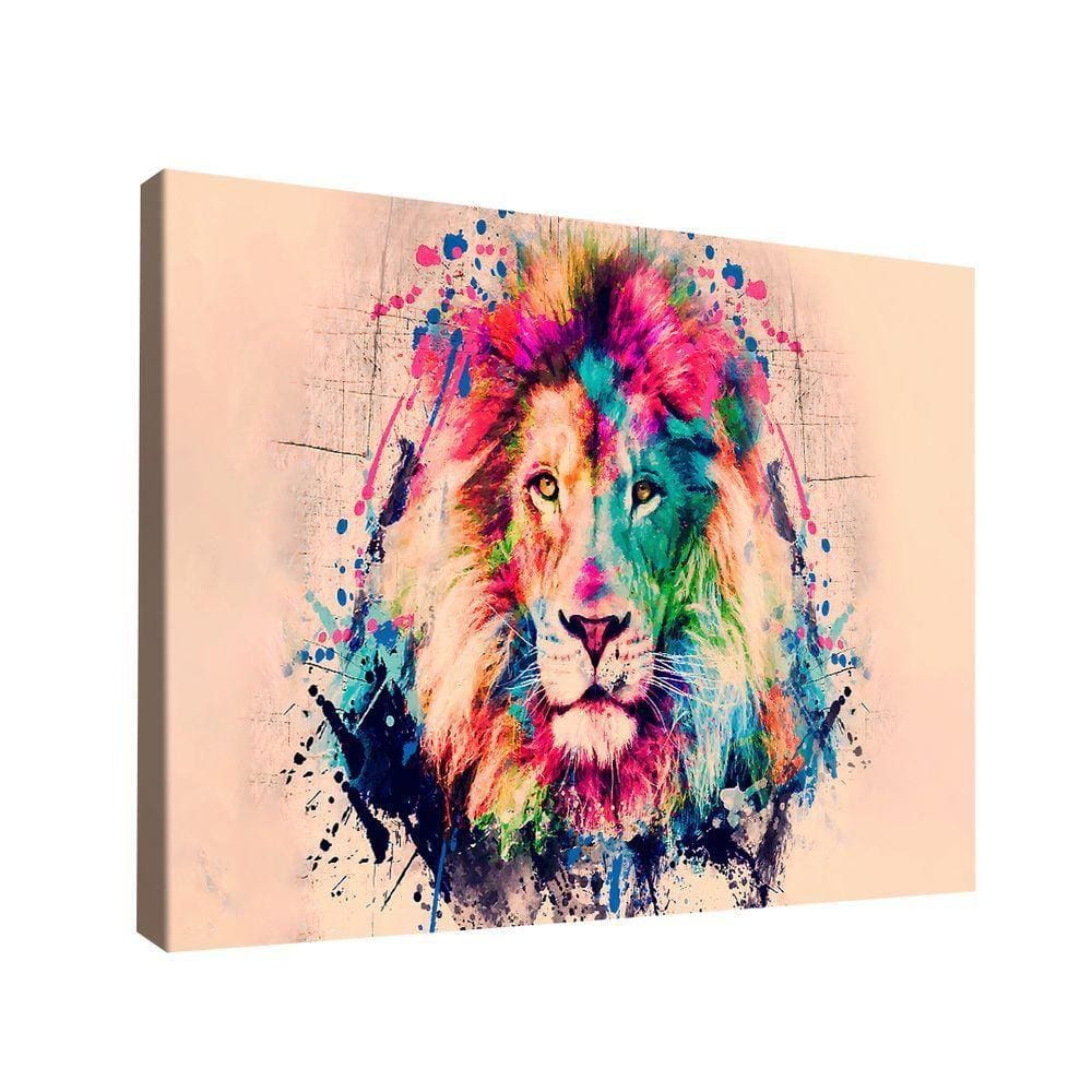 Quadro Lion Colors -- Br Artes