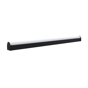 Luminária Led Taschibra Sobrepor Perfil Convex 56 16w Preta Bivolt 2700k Luz Quente