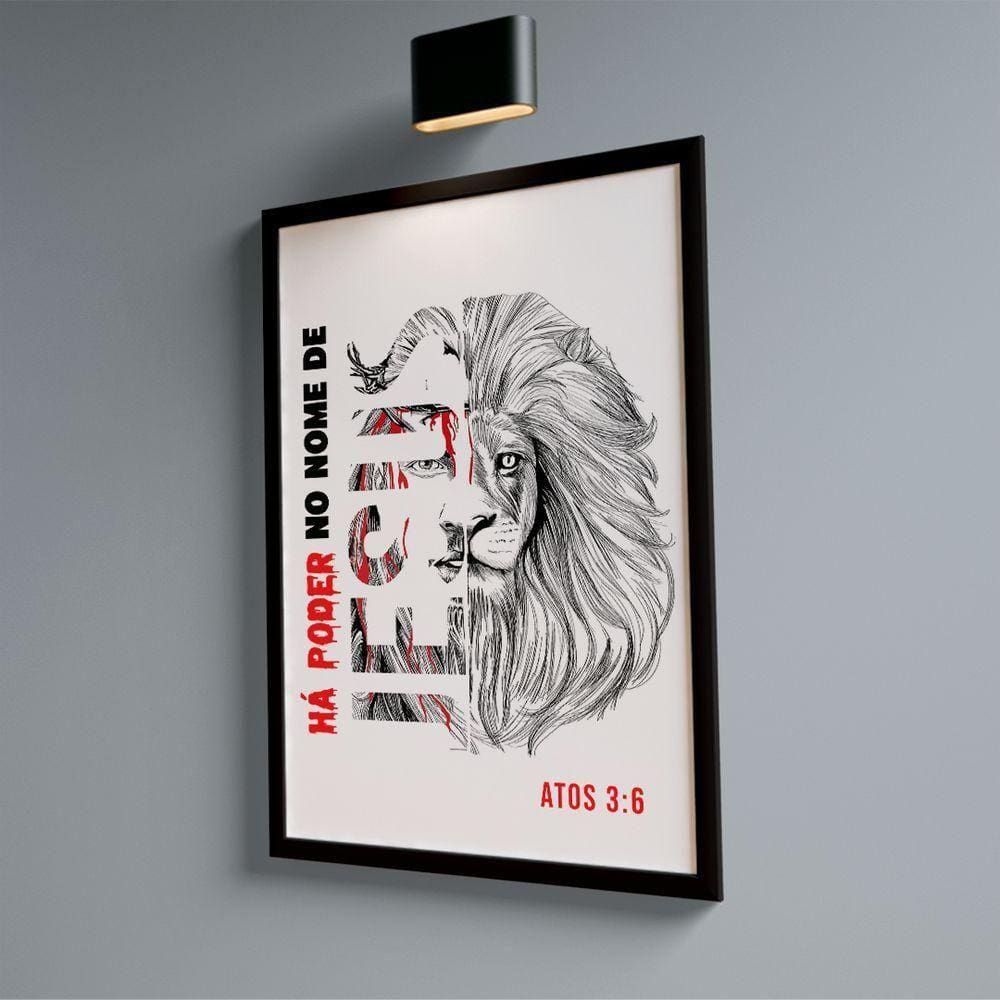Quadro Há Poder No Nome De Jesus