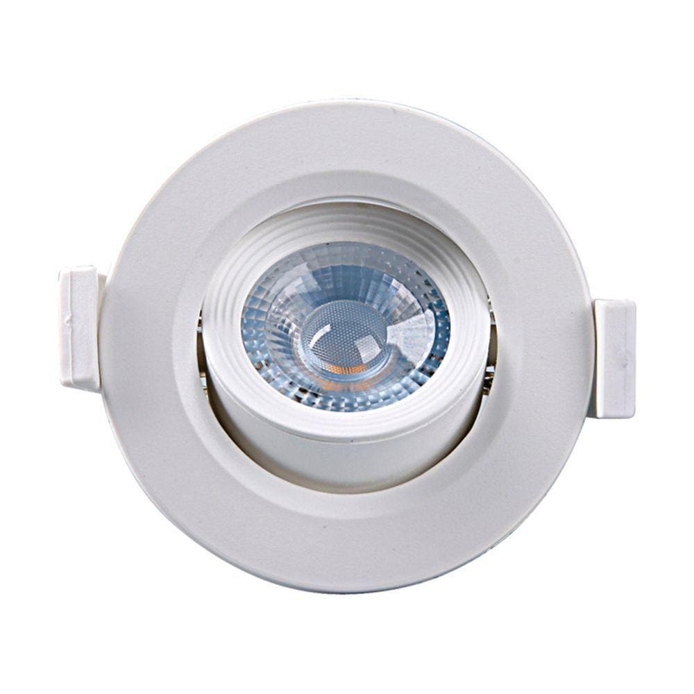 10 Spot De Led Embutir Alltop Mr11 Redondo 3w Bivolt Taschibra 3000k Luz Quente