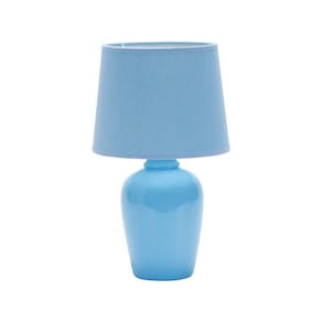 Luminária Abajur Taschibra Pottery 37cm E27 Bivolt Azul