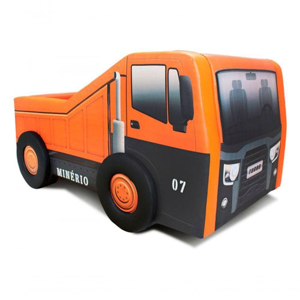 Cama Infantil Vasculante Com Rodas Em Relevo - Cor Laranja Tamanho:infantil