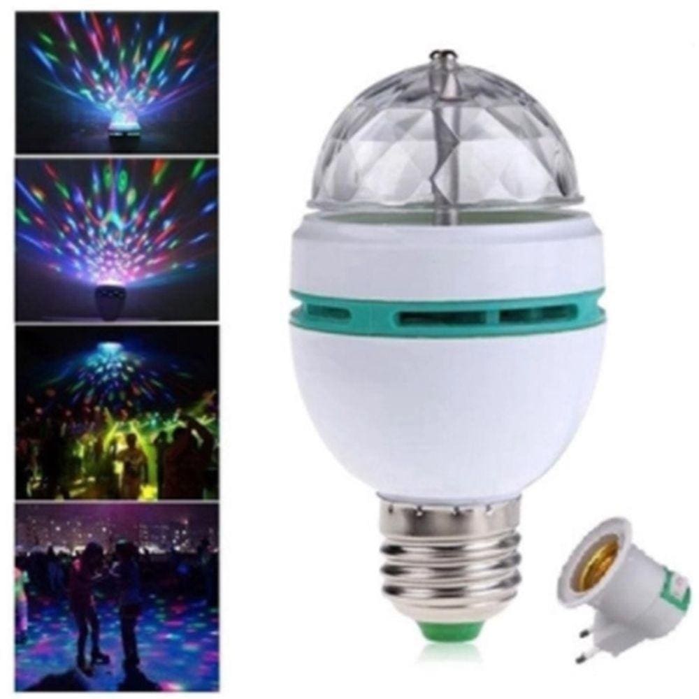 Luz Led Globo Rotativa Colorido Para Festa De Aniversrios