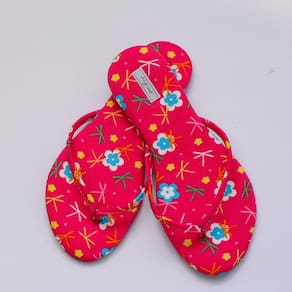 Chinelo Feminino Viz Charlotte 35/36 Floral Rosa