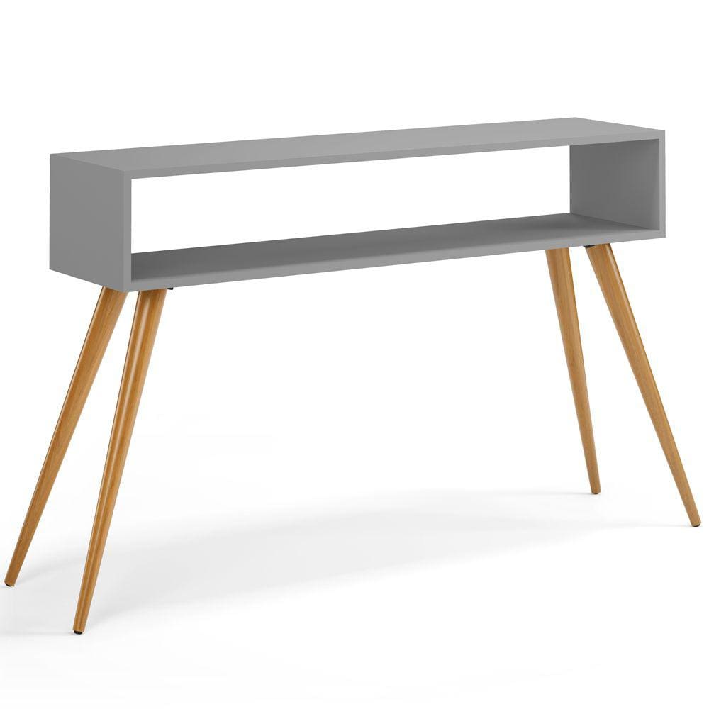 Aparador Para Sala de Estar Pés Palito Mônaco L03 Cinza - Lyam Decor