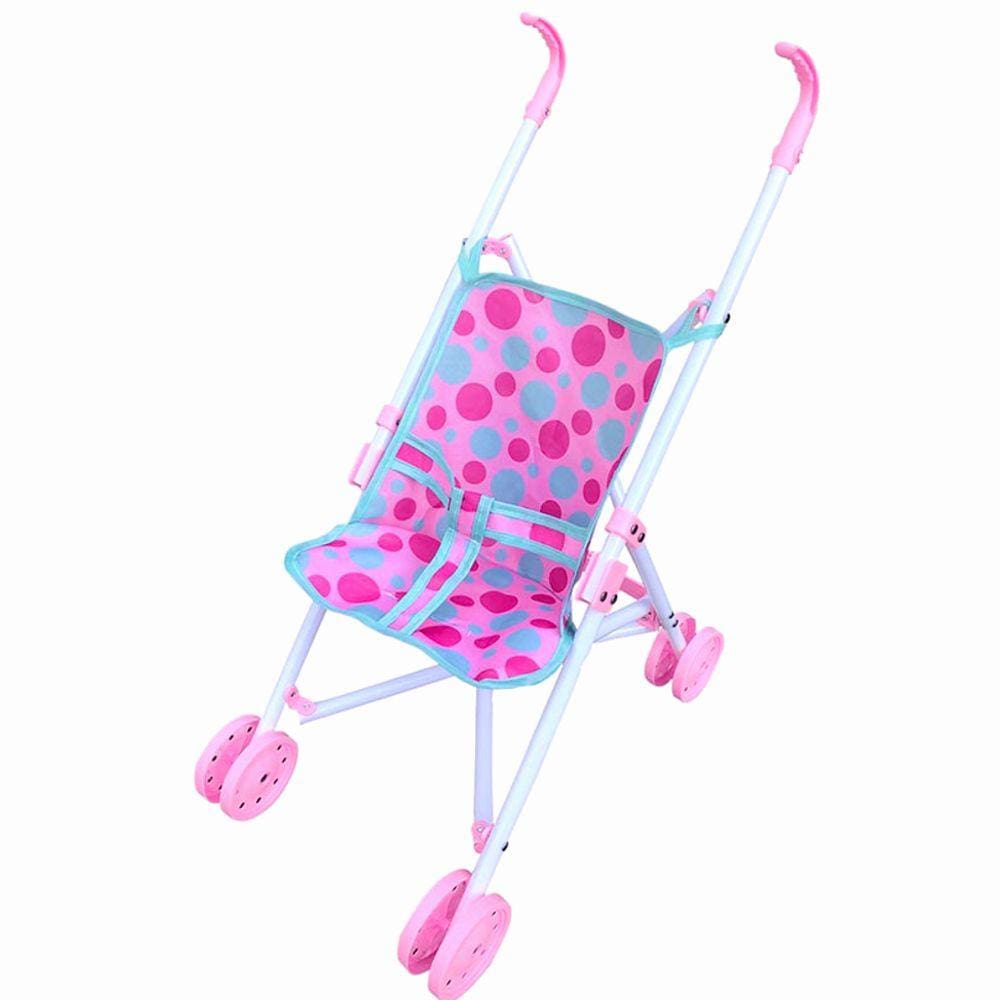 Carrinho Para Boneca Dobravel Passeio Divertido 08 Rodas