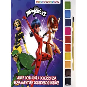 Miraculous Ladybug Livro Para Pintar Com Aquarela