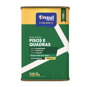 Tinta Para Pisos E Quadros Preto 18l | Tinsul