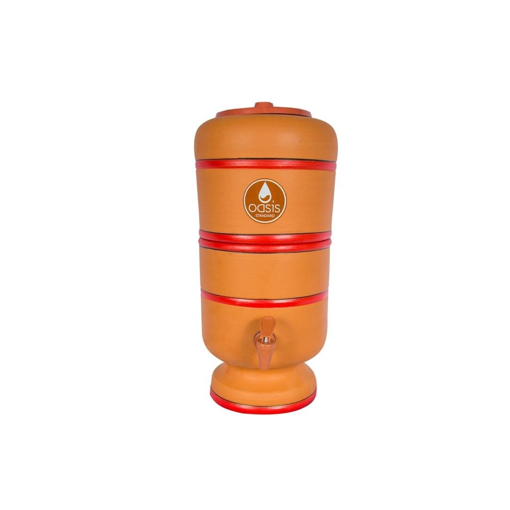 Filtro de Barro 8L - Total 16 Litros *COMPLETO* + boia, vela premium, torneira - Qualidade Exportação Oasis