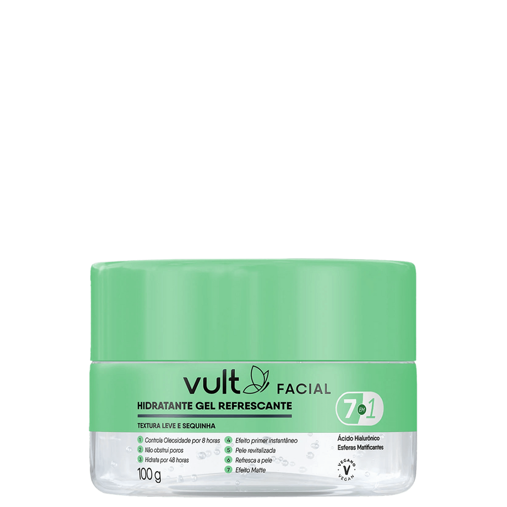 Vult Facial 7 em 1 - Gel Hidratante Refrescante Facial 100g