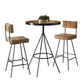 Conjunto Mesa Bistrô Viena e 2 Banquetas Madri 93cm - Salaone