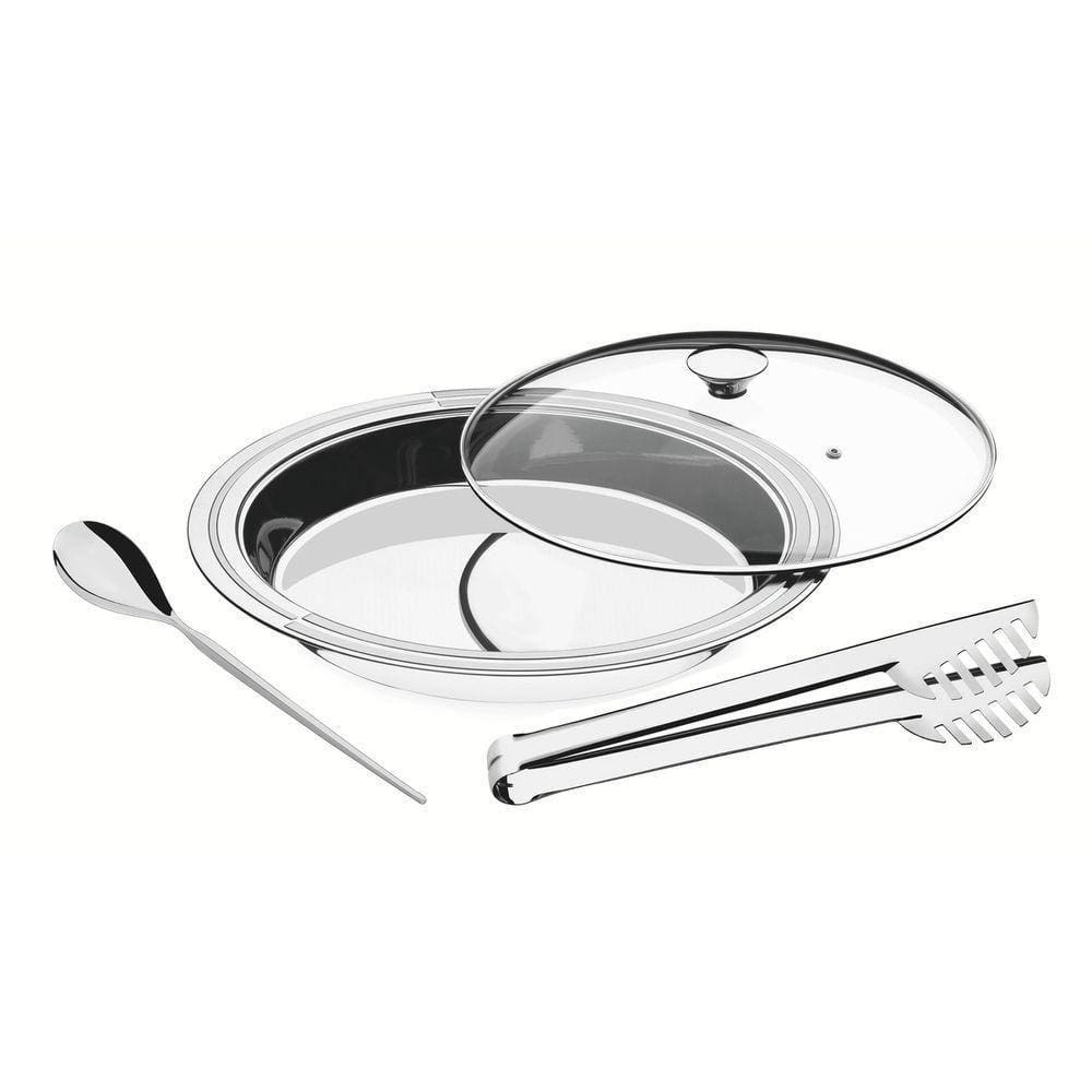 Kit Para Servir Tramontina Ciclo Redondo Em Inox 3 Peças