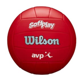 Bola Volei Avp Soft Play Wv4005905xbo - Vermelho/Prata U