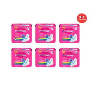 Absorvente Intimus Tripla Proteçao Com8 Com Abas Suave - 6Un