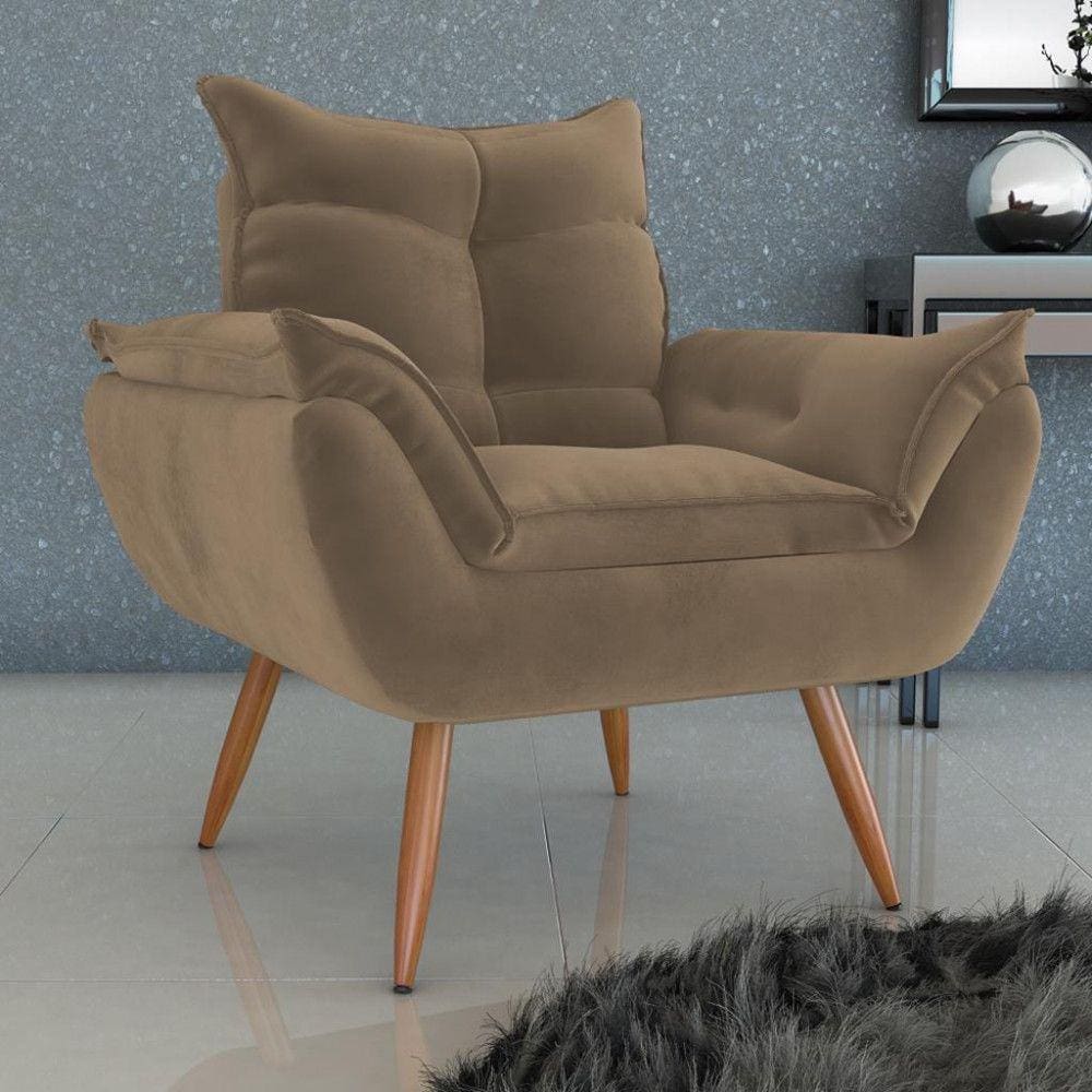 Poltrona Veludo 94cm MX Tóquio Matrix