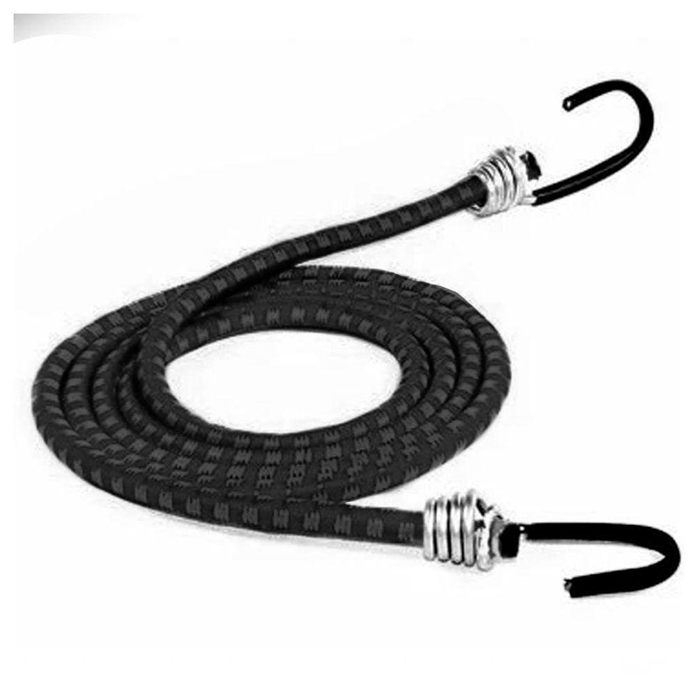 Extensor Corda Elástica Preto Bagageiro Moto 1 Metro