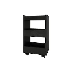 Carrinho Auxiliar Preto De Esmalte Estéticos