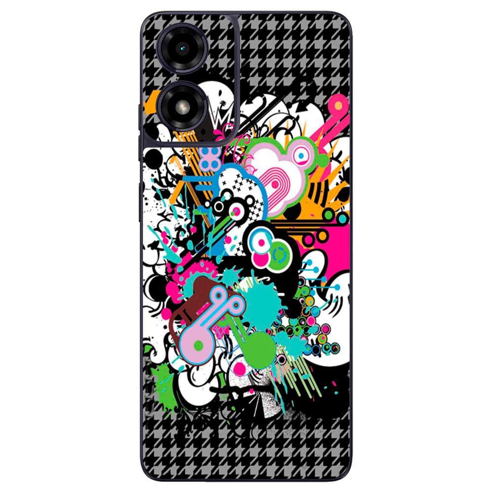 Capa Adesivo Skin022 Verso Para Motorola Moto G24