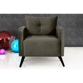 Poltrona Decorativa Bahamas Turkey Marrom F444 - Matrix