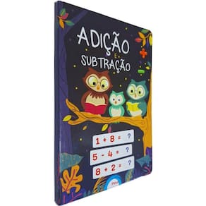 Livro Físico Infantil Cartonado Série Puxe e Resolva: Adição e Subtração