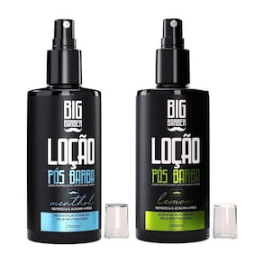 Kit Loção Pós Barba Big Barber 250Ml Menthol Lemon Perfumado