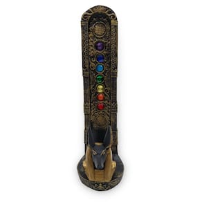Incensário 7 Chakras Egípcio Busto Anúbis