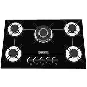 Cooktop 5 Bocas Chamalux Tripla Chama Trempe Arame Preto - Bivolt