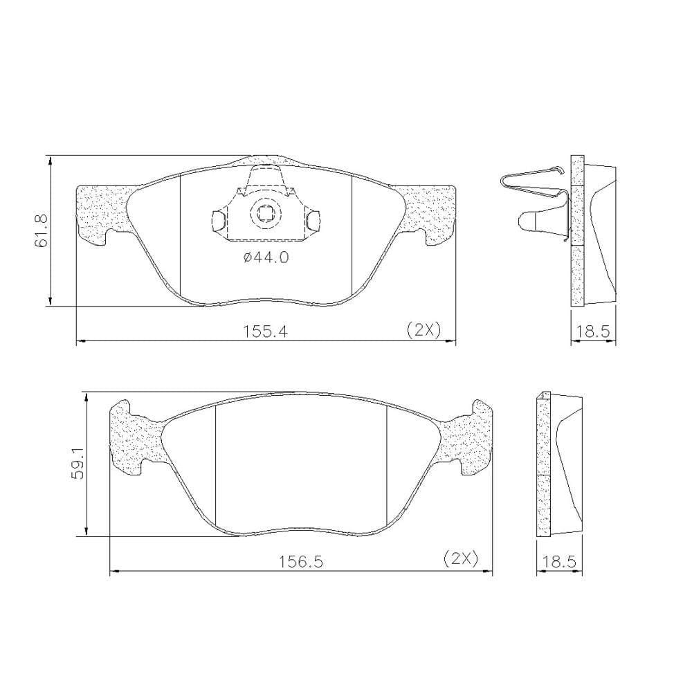 Pastilha De Freio Lonaflex Linea/Punto - P-66