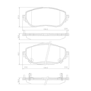Pastilha De Freio Lonaflex Bosh Corolla - P-1480