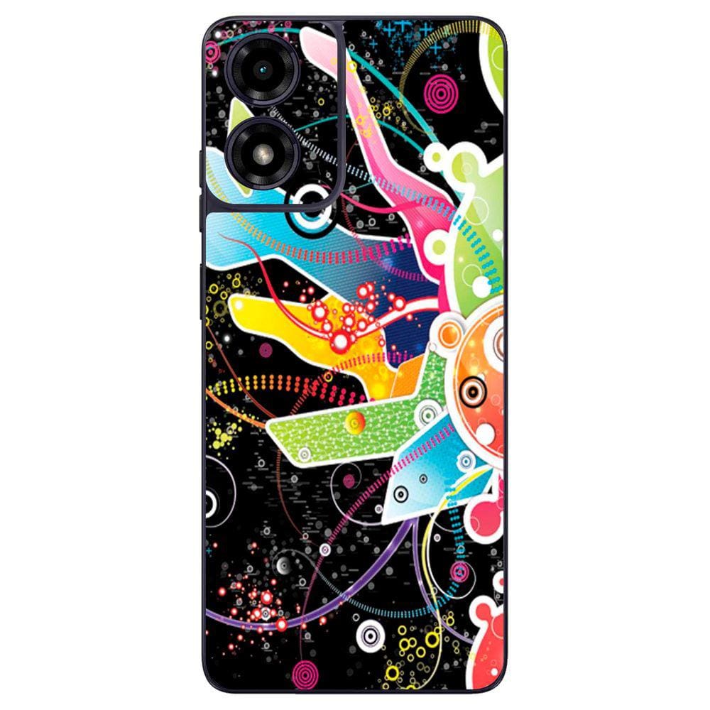 Capa Adesivo Skin058 Verso Para Motorola Moto G04