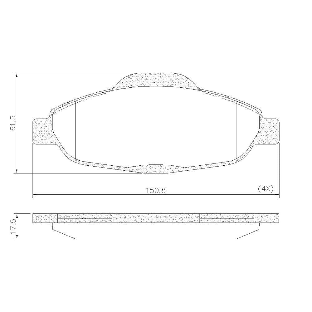 Pastilha De Freio Lonaflex Bosh 308/104 - P-1470