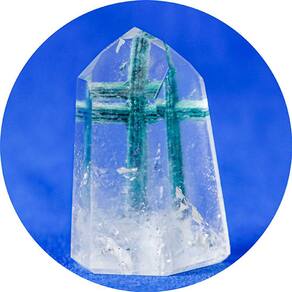 Ponta Cristal Cruz Lapidado Sextavado Tipo A 60 a 65mm 84g