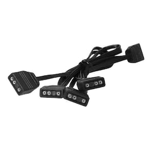 Cabo Molex Argb 5v 3 Pinos 1 X 4 Saida 3 Pinos 50cm Cm-54