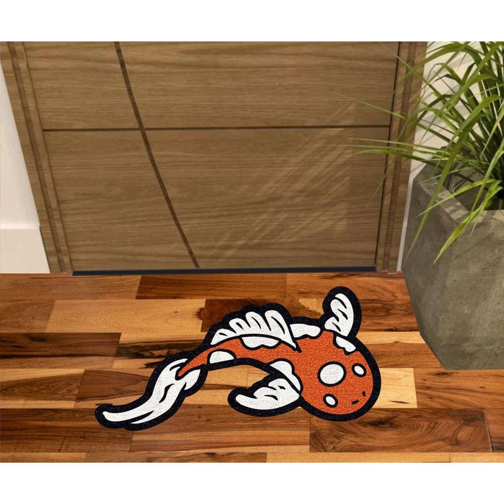 Tapete Capacho Vinil Pescaria Peixe Carpa No Formato.