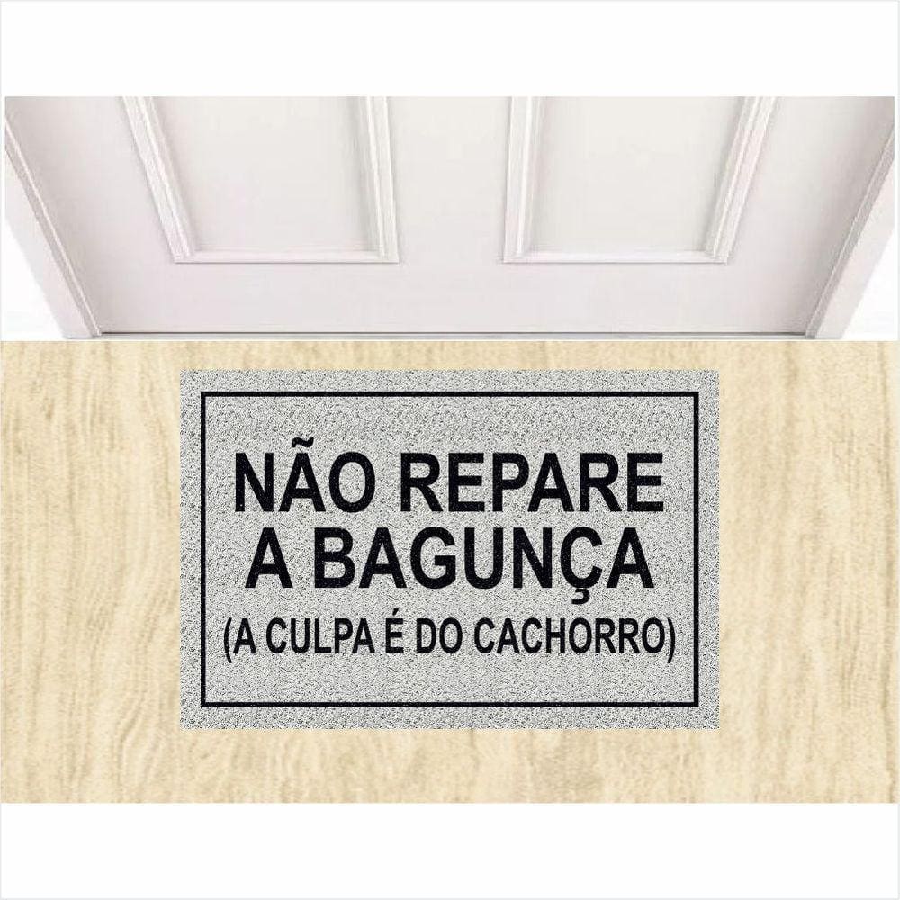 Tapete Vinil Pet Culpa é Do Cachorro 60X40 cm Antiderrapante